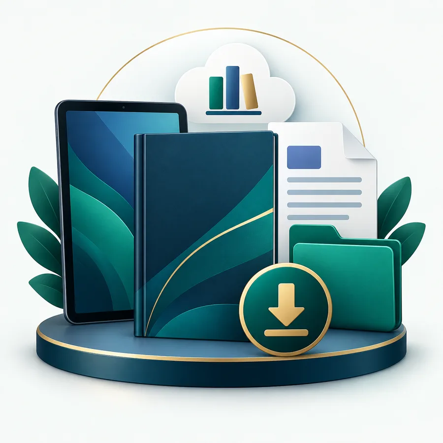 Illustration representing a digital product and resource